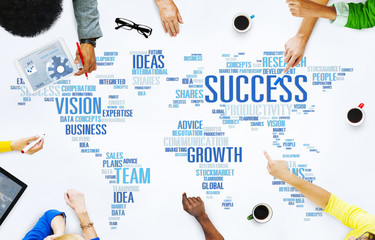 Wall Mural - Global Business People Corporate Meeting Success Growth Concept