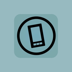 Poster - Pale blue smartphone sign