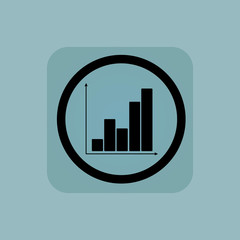 pale blue graphic sign