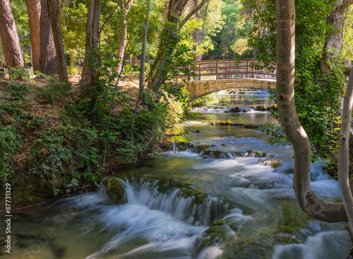 Naklejka na szafę Beautiful small tributary of the Krka river with the thresholds.