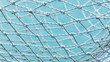 © kerdkanno - Yacht safety nets of sailing yacht and ocean background.