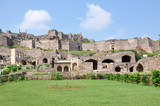 Fototapeta Koty - Golconda Fort in Hyderabad, India.