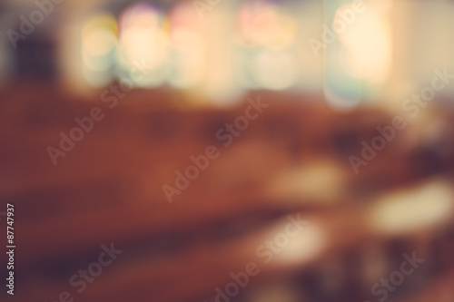 Fotomural church interior blur abstract background