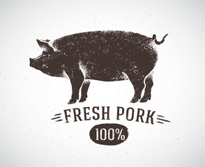 graphic pig and labeled: 