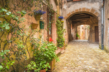  Rogi toskańskich średniowiecznych miast we Włoszech