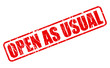 © pockygallery11 - Open as usual red stamp text