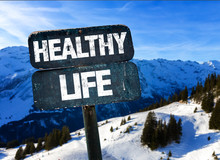 Healthy Life Sign With Sky Background