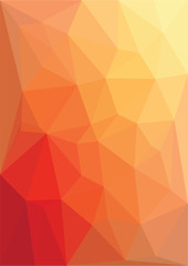 Wall Mural - abstract red low poly background