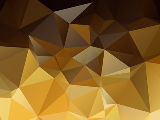Wall Mural - gold vector background triangular