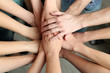 © Africa Studio - Group of female hands together, closeup