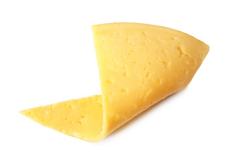 Sticker - Slice of cheese isolated on white