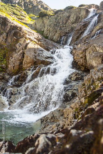 Naklejka dekoracyjna Siklawa waterfall in Tatra Mountains - Poland, Europe.