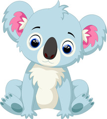 Wall Mural - Cute baby koala cartoon