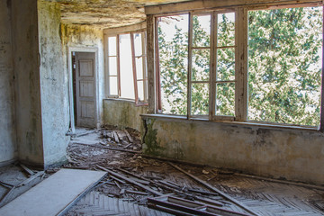 abandoned house the dictator mussolini in greece rhodes
