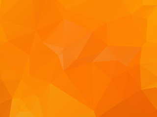 Wall Mural - orange abstract background triangular geometric polygon