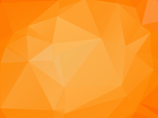 Wall Mural - orange abstract background triangular geometric polygon