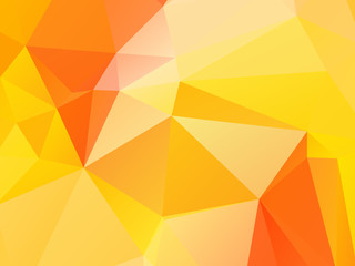 Wall Mural - orange abstract background triangular geometric polygon