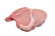 Roh frisch Schwein Kotelett Isolierung auf weiss