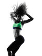 © snaptitude - woman zumba dancer dancing exercises silhouette