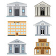 Set of bank buildings.