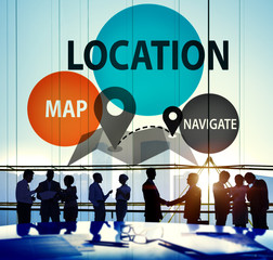 Poster - Location Destination Navigation Map Direction Concept