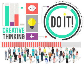 Sticker - Do it Goal Business Improvement Challenge Concept
