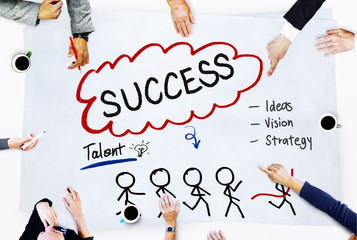 Wall Mural - Success Talent Vision Strategy Goals Concept