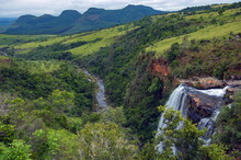 View To Blyde River Valley After Lisbon Waterfall, South Africa