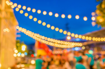 Wall Mural - Defocused night street abstract texture.