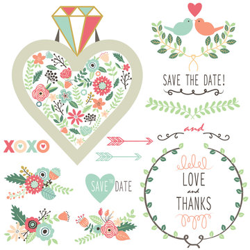 Wedding-Vintage Flora Diamond Elements