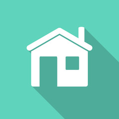 Poster - house flat design modern icon