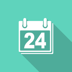 Poster - calendar flat design modern icon