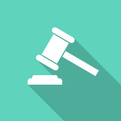 Poster - auction flat design modern icon