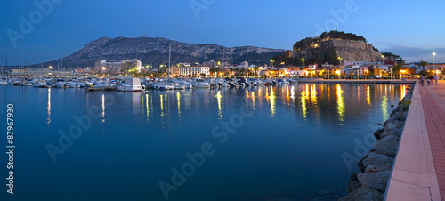 Fotografia  Denia panorama nightscape