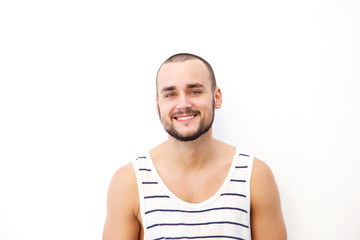 Wall Mural - Close up portrait of a handsome young man smiling