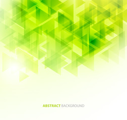 Poster - Green shiny technical background. Vector 