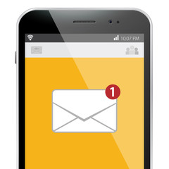 Sticker - mobile phone message screen.