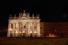 Basilica Of St. John Lateran At Night, Rome, Italy