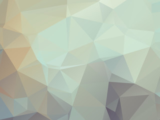 Poster - Retro Color Background Triangular Shape