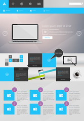 Canvas Print - website template design vector epsa 10