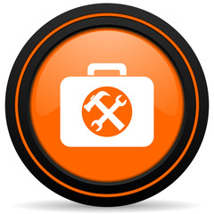 toolkit orange icon service sign