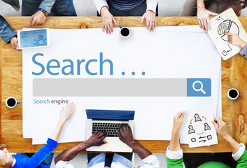 Poster - Search Browse Find Internet Search Engine Concept