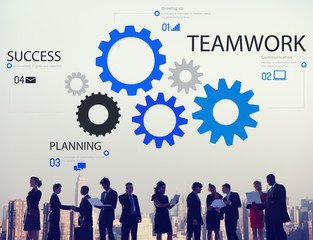 Wall Mural - Teamwork Team Collaboration Connection Togetherness Unity Concep