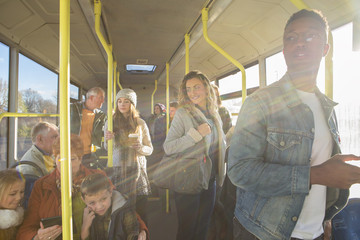 Wall Mural - People on the bus