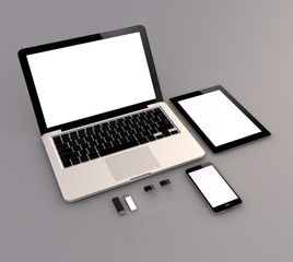 Poster - laptop, tablet and smartphone