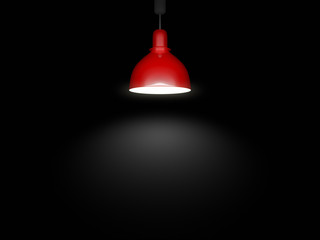 red lamp