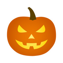 Jack-o'-lantern / Jack-o-lantern Halloween Carved Pumpkin Flat Icon For Apps And Websites