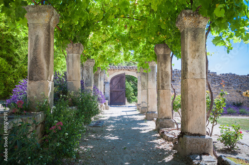 Naklejka - mata magnetyczna na lodówkę The old abbey of St.Hilaire near the village Lacoste in Provence
