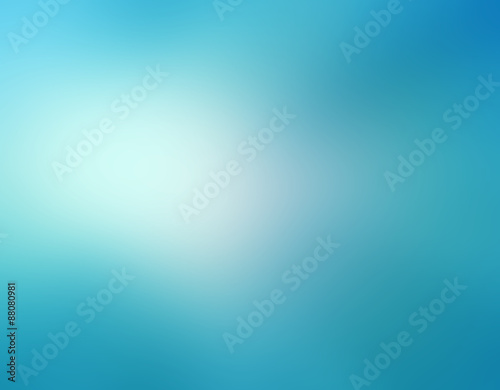 Fényképezés abstract sky blue blurred background colors in soft blended design with white sp