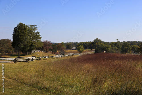 Fotografie, Obraz The Richmond Lynchburg stage road at Appomattox Court House historic village, the Civil War surrender site